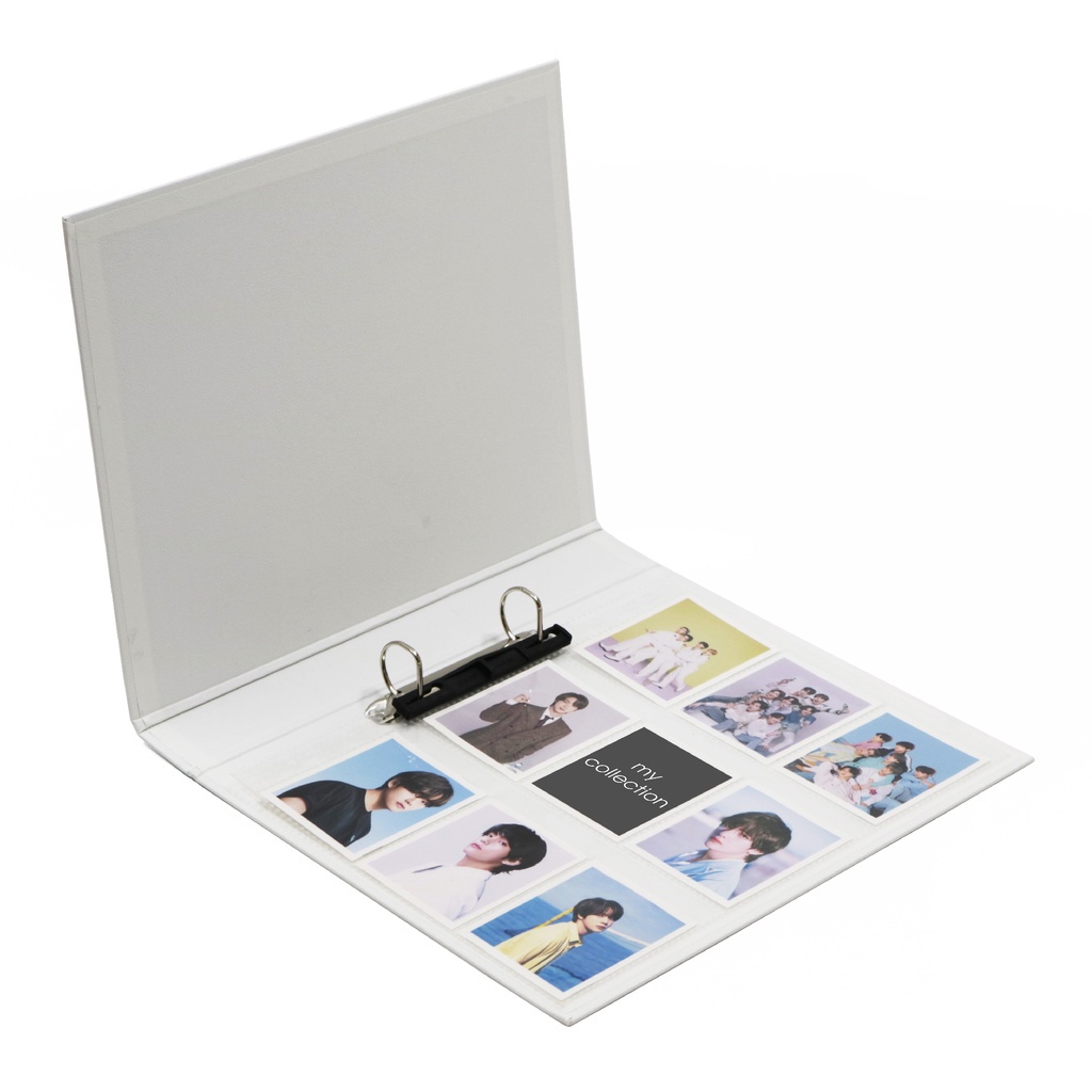 

[Artomas] Bantex Photocard Album A4 2 Ring Binder Sleeve Pocket White 8222P07