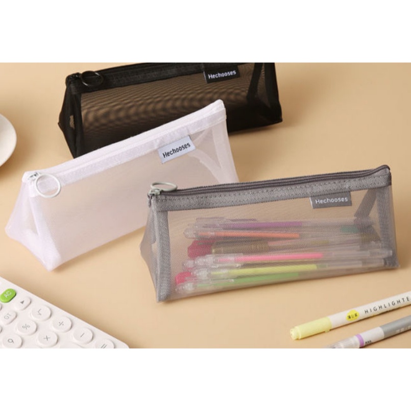 

CP Tempat Pensil Mesh Triangle / Pensil case Jaring Segitiga LARGE