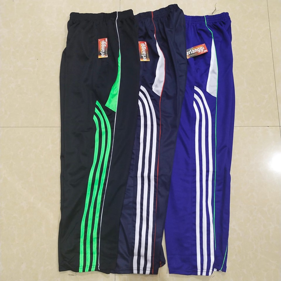 Celana training saku resleting L - XL -XXL standar pria wanita/kolor jumbo big size/trining/treneng/