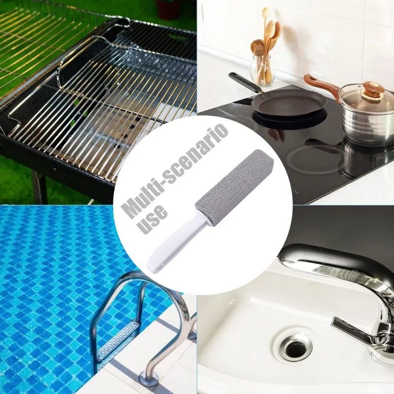 Gadget Kamar Mandi Dapur Gagang Panjang/Sikat Pembersih Toilet Bathtub Kamar Mandi/Alat Pembersih Cuci Gagang Panjang/Sikat Pembersih Noda Kotoran Ubin/Sikat Wc Batu Apung/