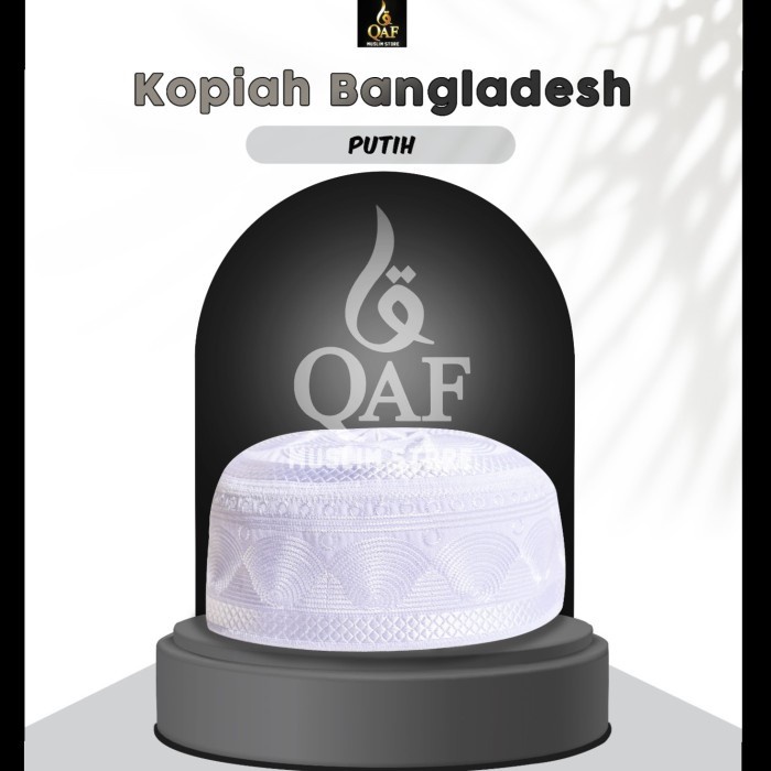Kopiah Bangladesh Warna Putih Polos