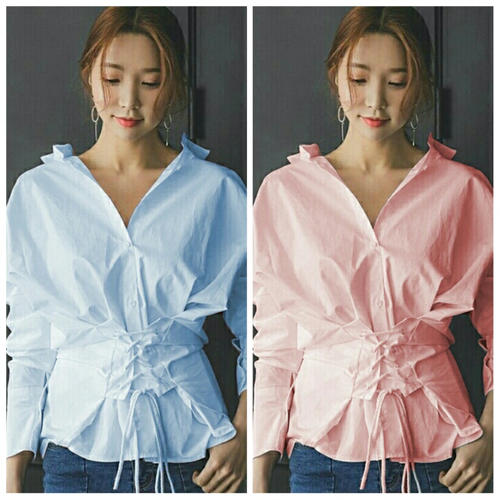 Baju Atasan Wanita Terbaru 2023 Kekinian / Blouse Korean Style / Baju Wanita Terbaru 2023 Kekinian V