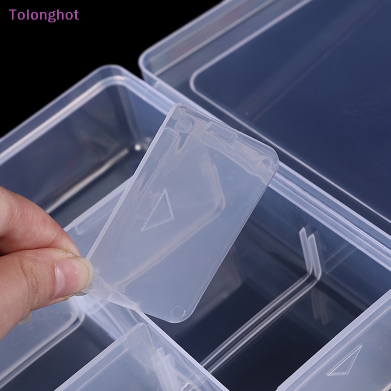 Tolonghot&gt; al Tool Case 20*13.5*4.5cm Besar 8kisi Kotak Penyimpanan Plastik Sekrup Komponen Elektronik Transparan Organizer well