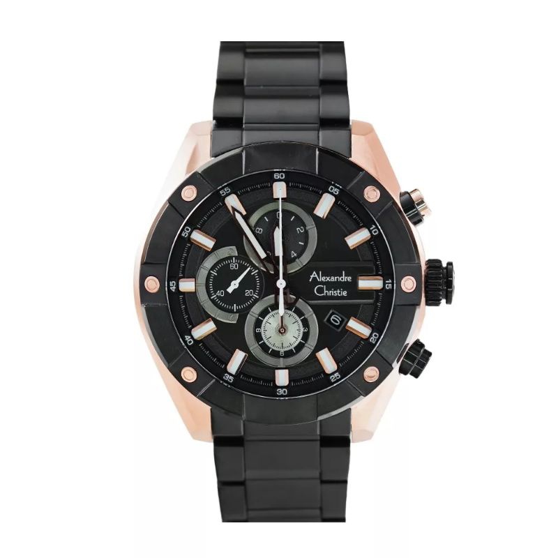Jam Tangan Pria Alexandre Christie AC 6604 AC6604 MC STAINLESS STEEL GARANSI RESMI 1 TAHUN