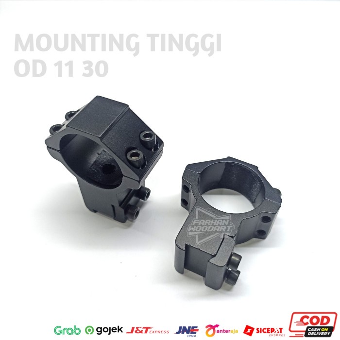 MONTING REL 11 MM OD 30 TINGGI MONTING TINGGI TUBE 30 MONTING TELESKOP