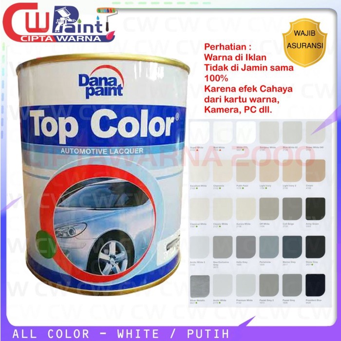 Cat NC Duco Top Color Putih / Cream / Beige Danapaint Warna 1L 1 KG