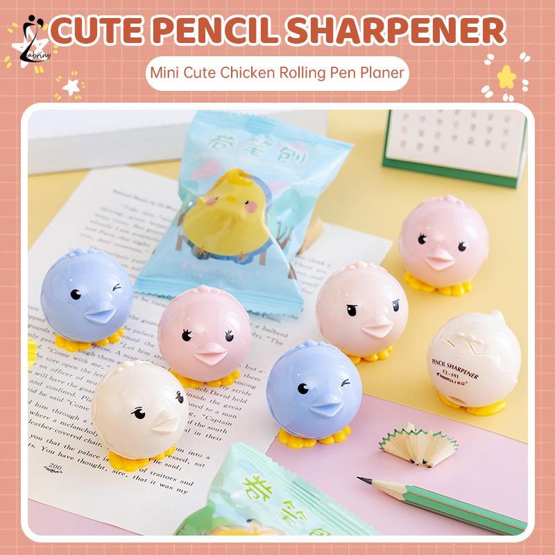 Rautan Pensil Hewan Rautan Pensil Ayam Kecil yang Lucu Perlengkapan Belajar Hadiah Kreatif Z