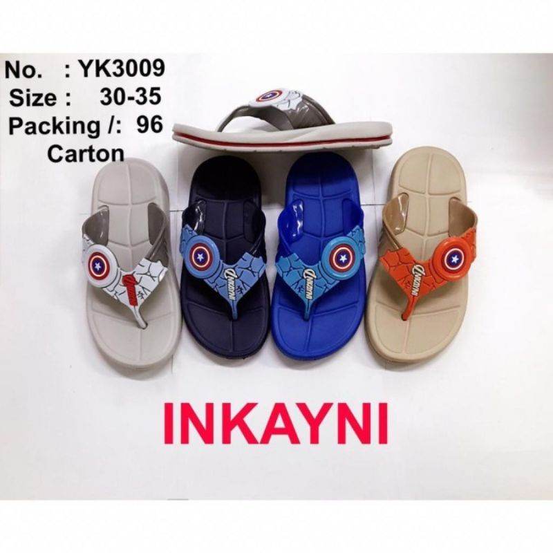 INKAYNI 3009 ANAK / SANDAL ANAK COWOK KEKINIAN MOTIF AVANGER