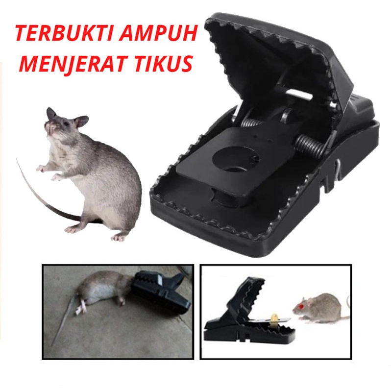 Perangkap Tikus Jebakan Mouse Trap Jepit Umpan Pest Control Reuseable Gratis Maowang Racun Tikus AMPUH