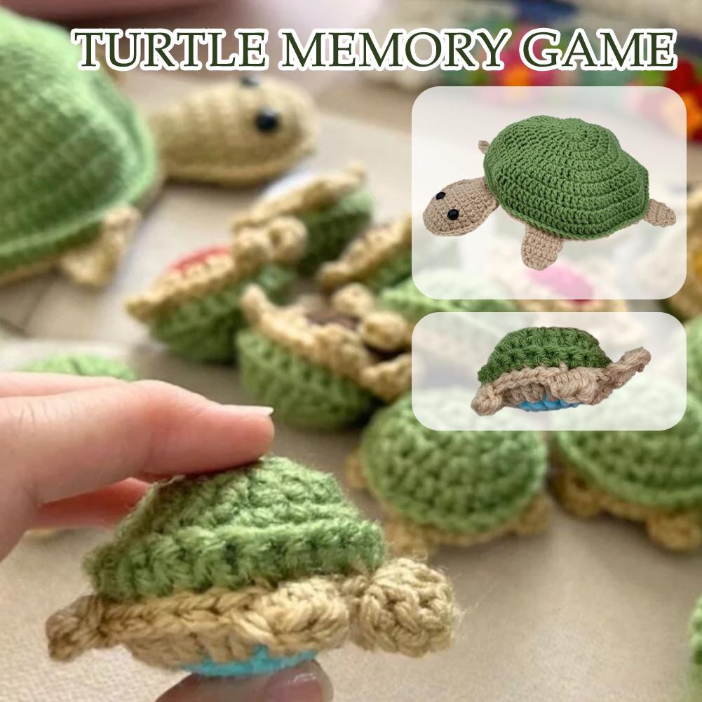 Turtle Memory Game Rajut Turtle Toy Turtle Matching Permainan Edukasi Anak Kartun Mainan J0A3