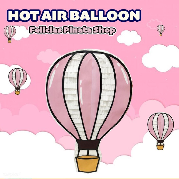 

Hot Air Balloon Pinata Balon Udara - Rainbow