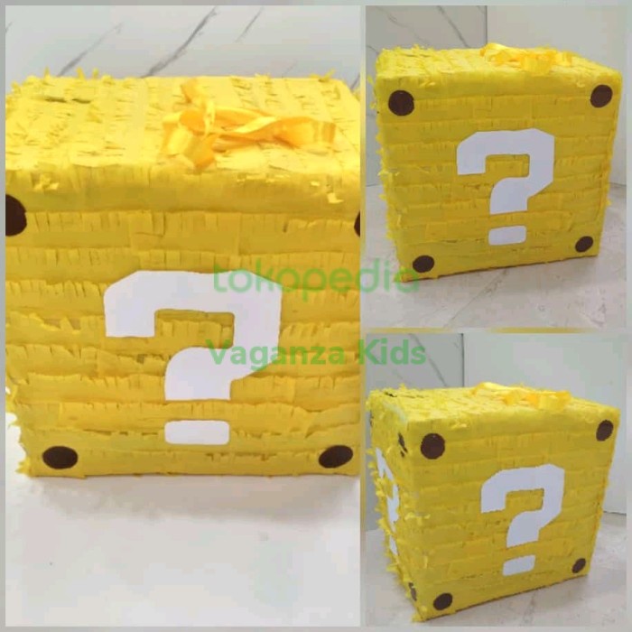 

pinata lucky box Mario bross/pinata custom/pinata kotak rahasia