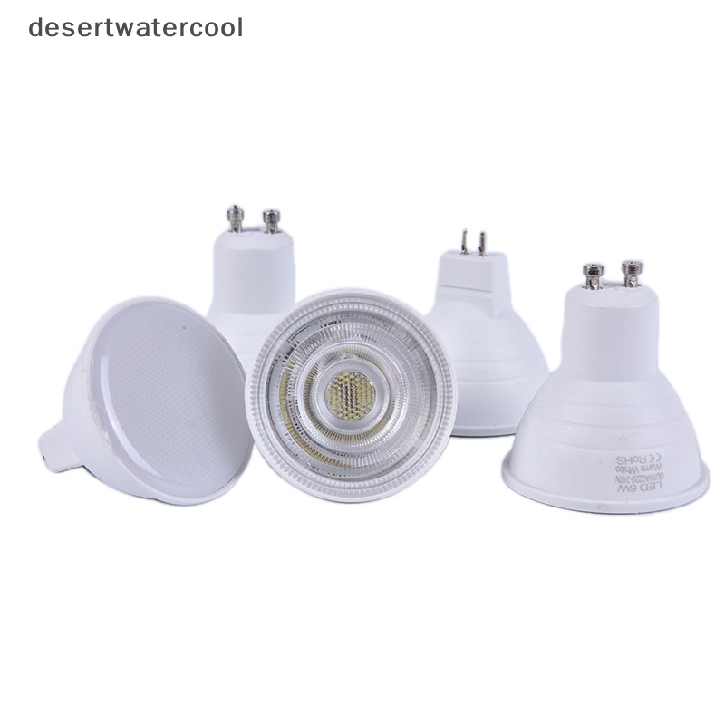 Deid Dimmable GU10 COB Lampu Sorot LED 6W MR16 Bulbs Light 220V Putih Lampu Down Light Martijn