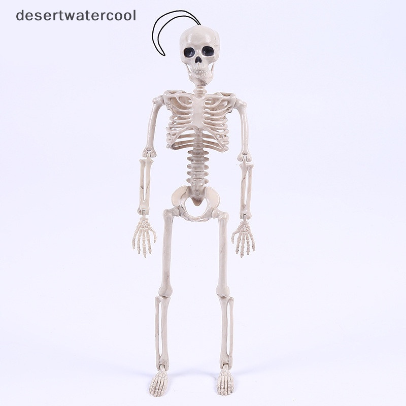 Deid Kerangka Posable Halloween Decor Mengerikan Tulang Pria Merayap Dekorasi Pesta Martijn