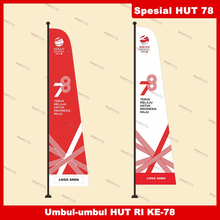 Umbul Umbul HUT Ke-78 Kemerdekaan RI