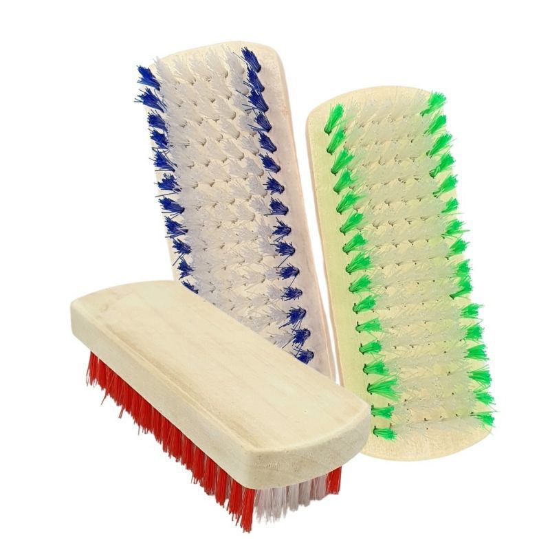 (1pcs) Sikat Cuci Baju Warna Besar / Sikat Cuci Kayu