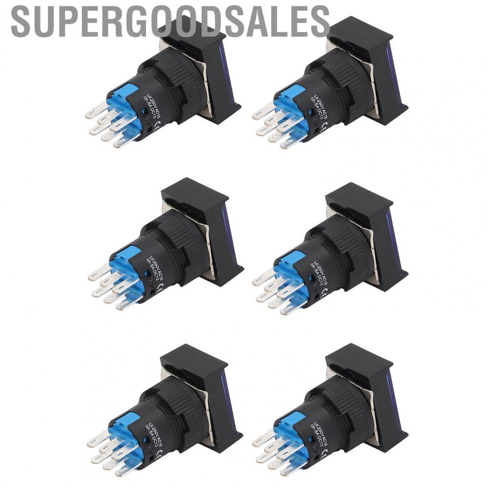 Supergoodsales Momentary Push Button  Stable Performance Switch AC 0‑240V 5A Operating Current for Contactors Relays