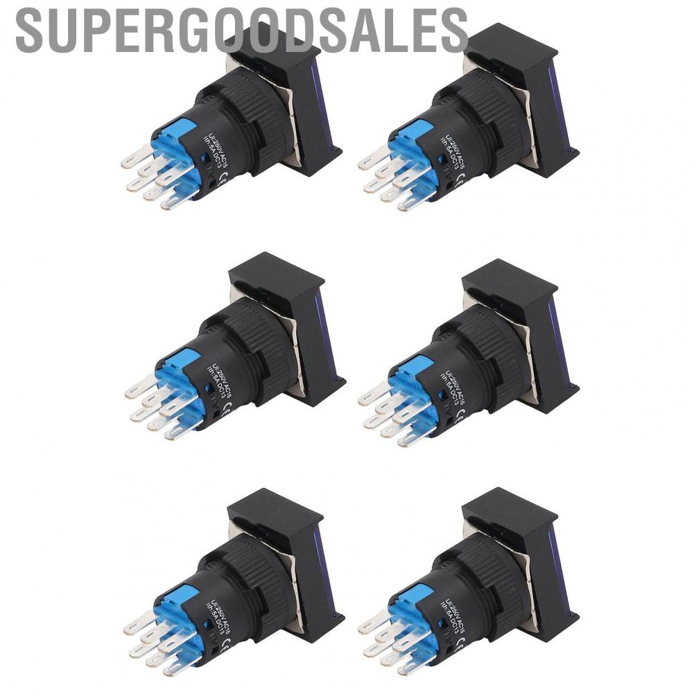 Supergoodsales Momentary Push Button  Stable Performance Switch AC 0‑240V 5A Operating Current for Contactors Relays