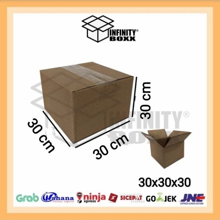 

kardus box packaging packing 30x30x30 cm DOUBLEWALL