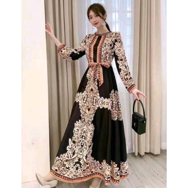 DRESS WANITA MAXI ESTILO CASANOVA IMPORT BKK BANGKOK
