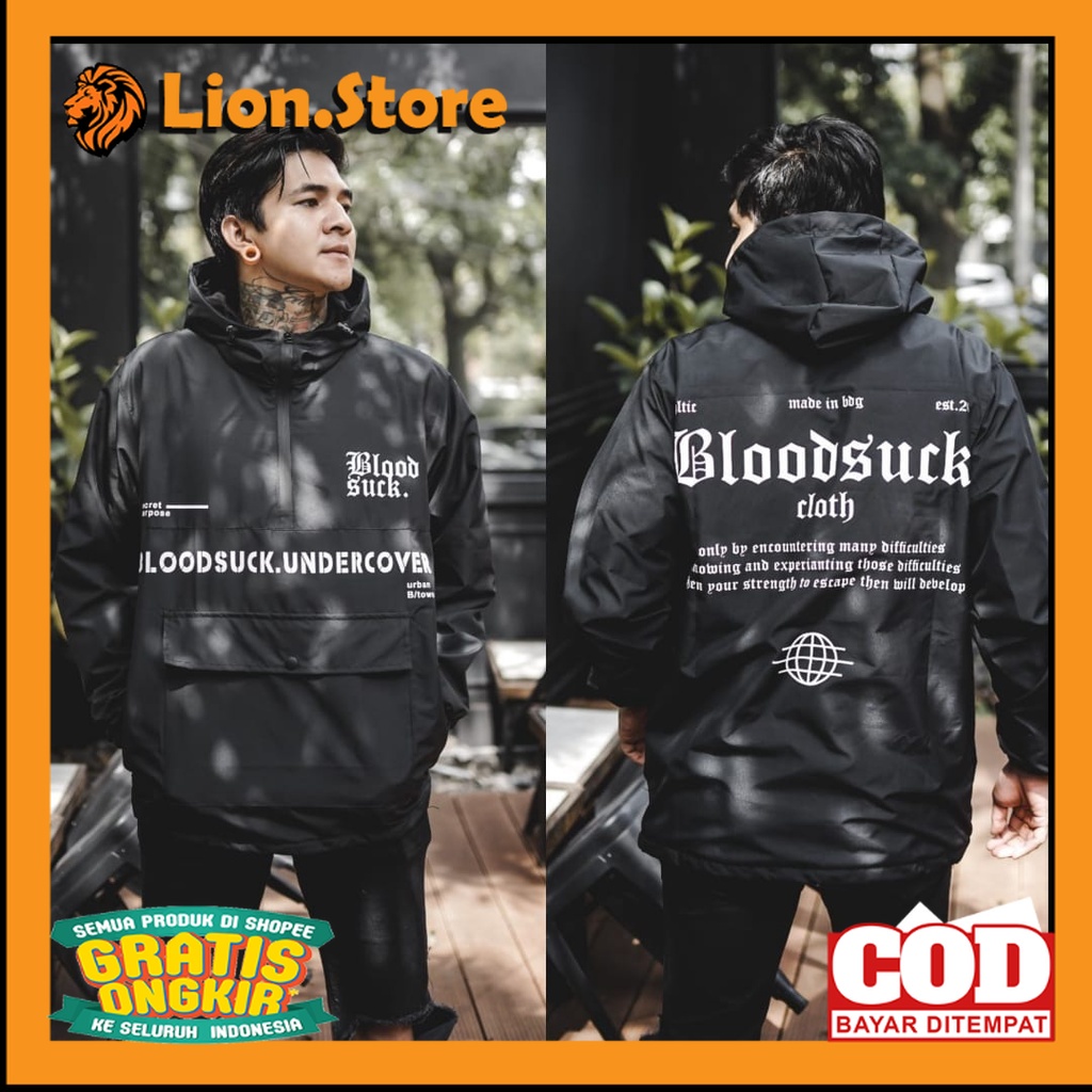 PARASUT JAKET OUTFIT KEREN TRENDY /Jaket pria IKC 002 distro cbr Bandung hoodie dua sisi bolak balik