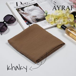 Kerudung Hijab Segiempat Paris Premium warna coklat khaki/Hijab Segiempat Terbaru Paris Premium warn