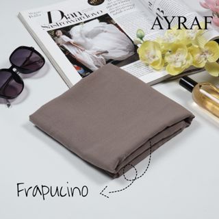 Kerudung Hijab Segiempat Paris Premium warna coklat frapucino/Hijab Segiempat Terbaru Paris Premium 