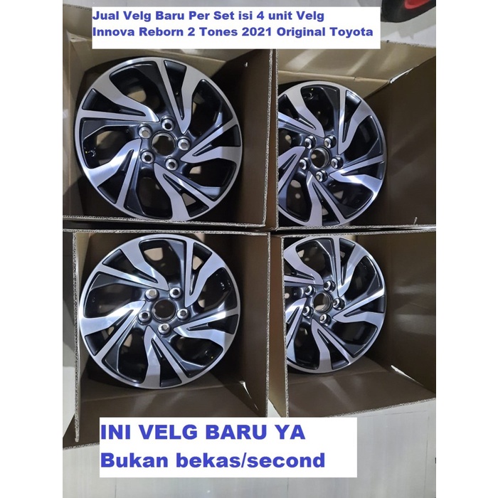 VELG BARU 4 UNIT INNOVA REBORN TWO TONE FACELIFT 2021  TOYOTA