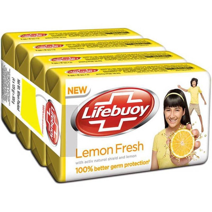 Lifebuoy sabun batangan 110 gr isi 4