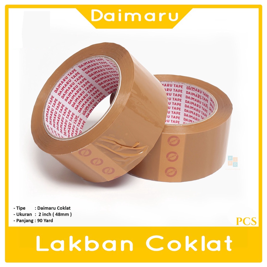 

DAIMARU - Lakban Varian Isolasi 2inch - 48mm Cokelat - Roll