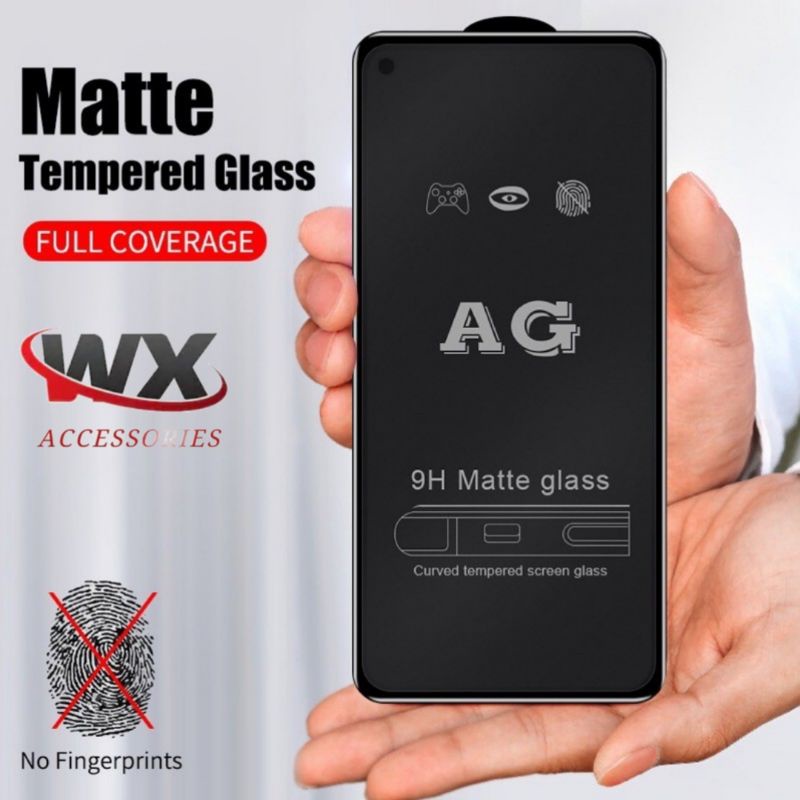 GLARE MATTE GLASS / ANTI MINYAK TEMPERED GLASS 10D FOR Realme 5 / 5i / 5 Pro / ANTI GORES KACA MATTE