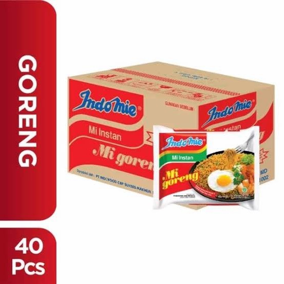 

Indomie Goreng Mie Instan Dus 40 pcs x 85 gram noodes mi - 1 karton