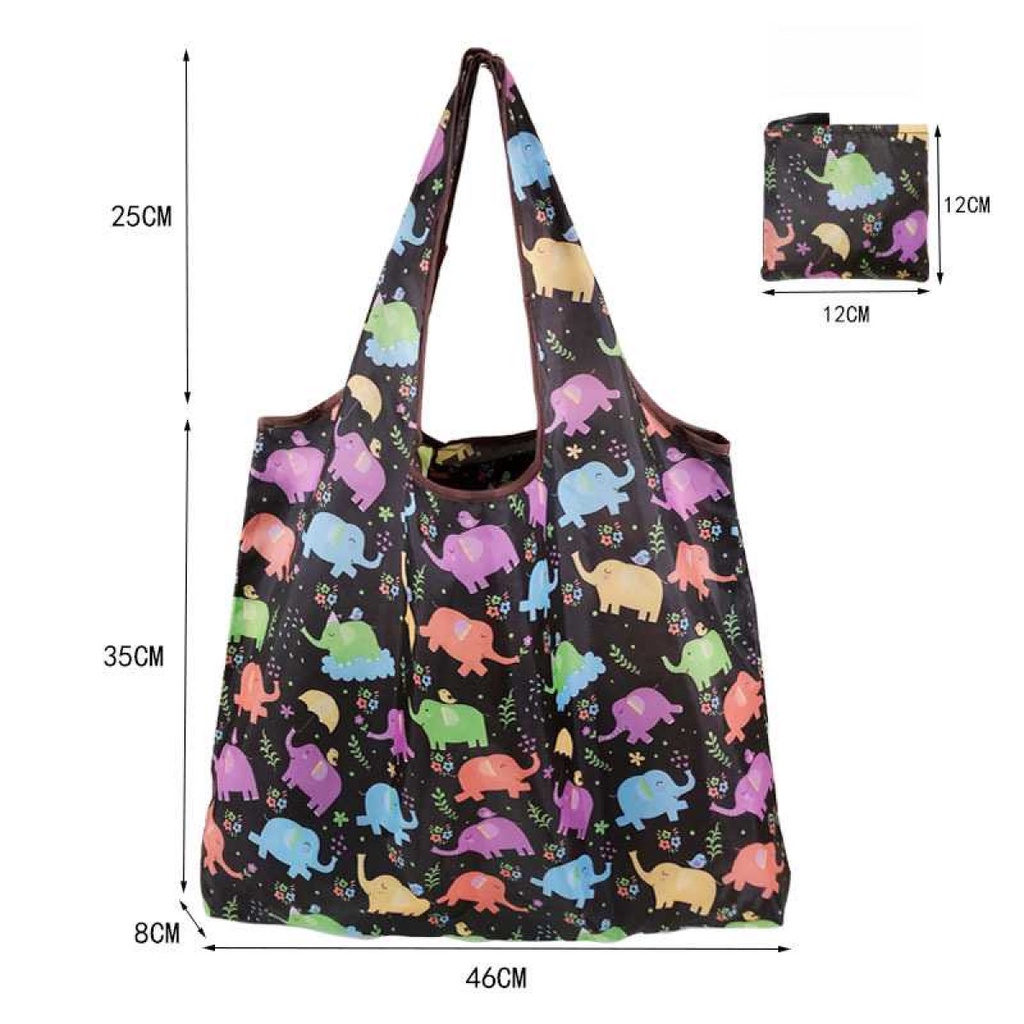 Tas Belanja Lipat Reusable Shopping Bag Poliester 190T - VK-46