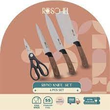Roschel RHYO Knife Set ( 4 pcs ) - RTK 104 - Pisau Set Roschel