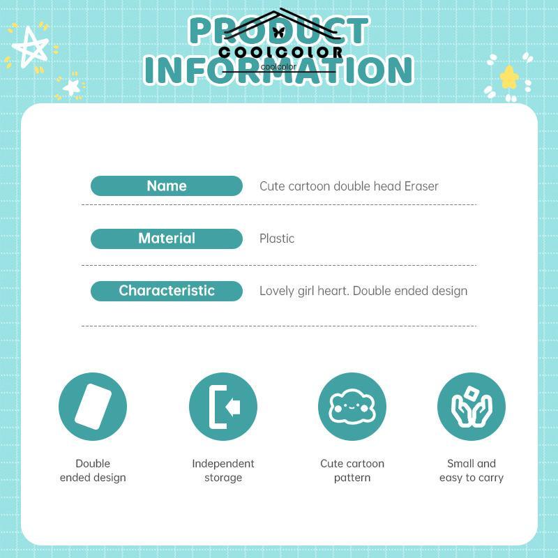 

COD❤️Alat Tulis Penghapus Sanrio Lucu Penghapus Kartun Kartun Hati Gadis Penghapus Alat Tulis Siswa- cl