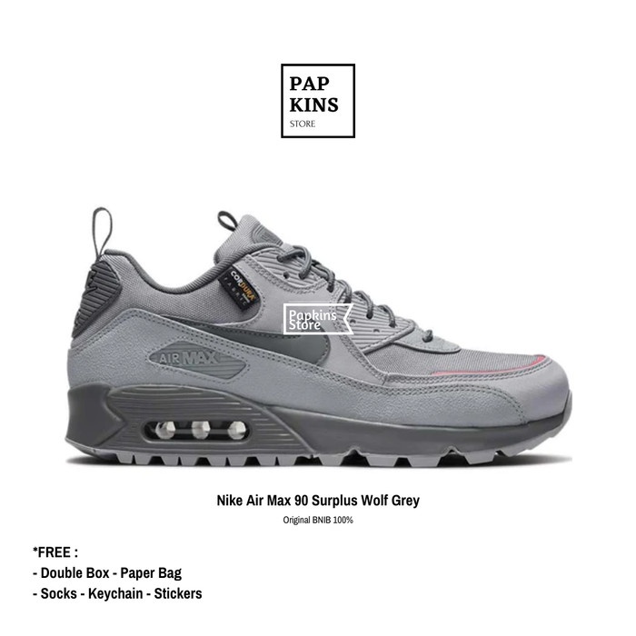 Sepatu nike air max 90 surplus wolf grey original BNIB / sneakers nike - 39