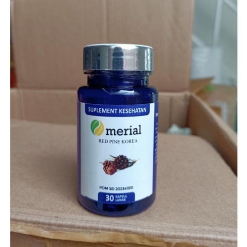 100% ORIGINAL Cod Merial Red Pine Korea Original - Isi 30 Kapsul Atasi Kolesterol dan Hipertensi