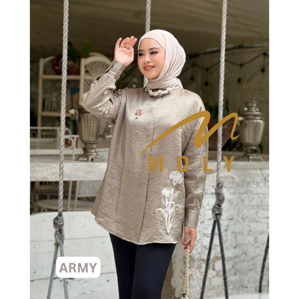 MDLY Original Terbaru Atasan Wanita Raline shirt by Mdly
