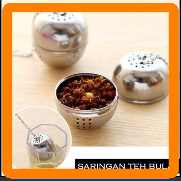 

Saringan teh bola stainless tea strainer serbaguna minuman kesehatan a