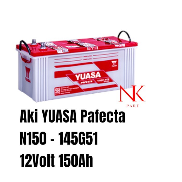 Aki Mobil Volvo Truk, Tata LPT 913, Forklift, Dump Truck Yuasa N150 Basah