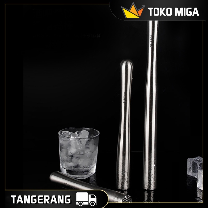 22.5cm Alat Pemecah Es Batu Stainless Penghancur Es Batu Manual Alat Pukul Es Batu