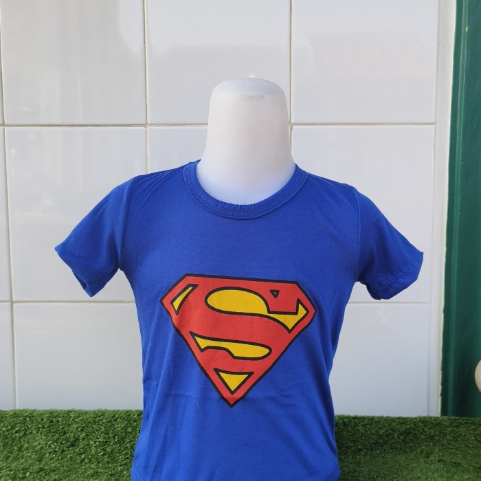 Superman 2 th - kaos anak pendek murah - Grosir kaos anak