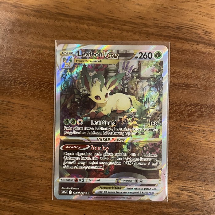 Pokemon tcg s12a 210/172 leafeon vstar sar