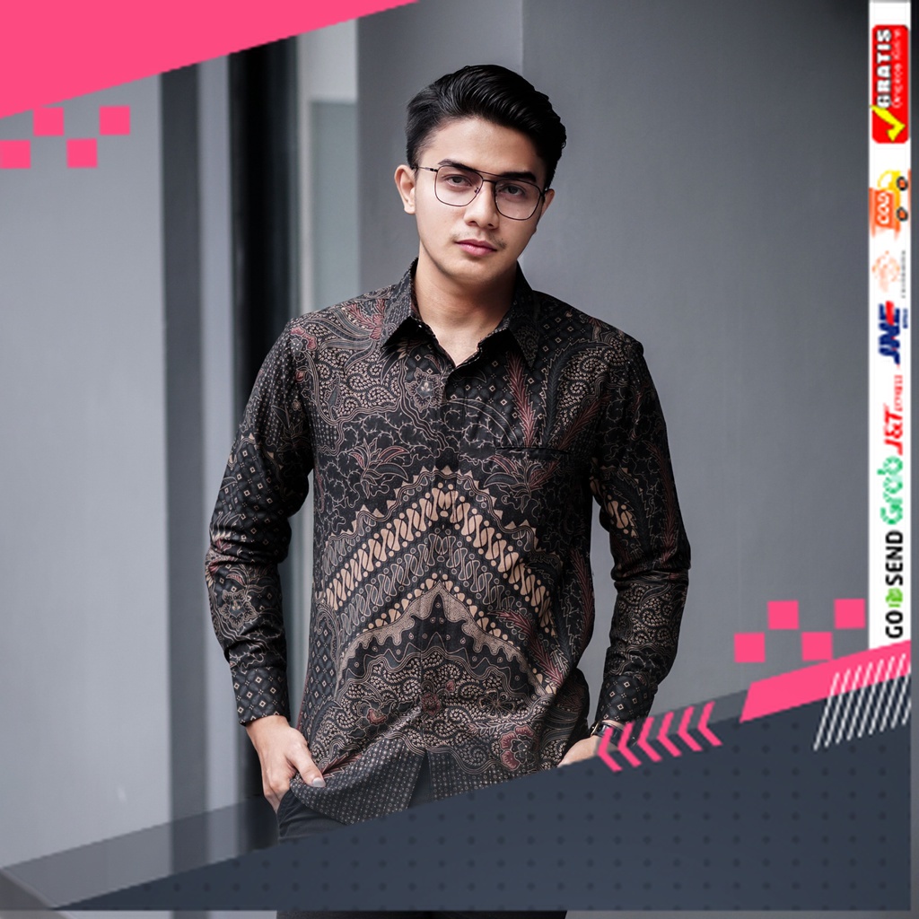 BATIK STYLE JAWA KEREN TERLARIS /Laskala Batik Premium Slimfit Sandro 2.0 K08A331