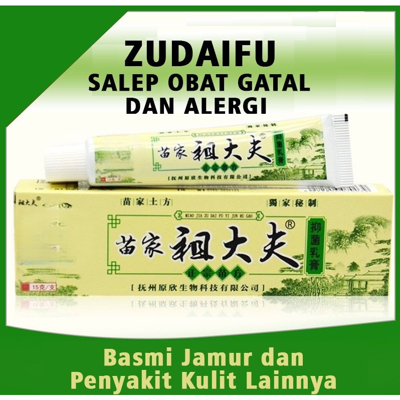 100% ORIGINAL PROMO ORI ZUDAIFU SALEP OBAT UNTUK ALERGI GATAL JAMURAN JERAWAT EKSIM PSOARISIS (SALEP