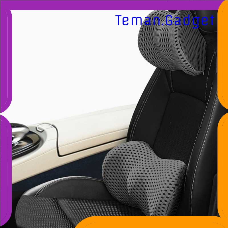 TG - TRV CTCar Bantal Leher Punggung Mobil Memory Foam Neck Lumbar Support - CT6