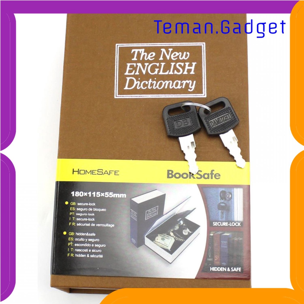 TG - KTK HOMESAFE Kotak Penyimpanan Security Box Dictionary Book Storage - ER567