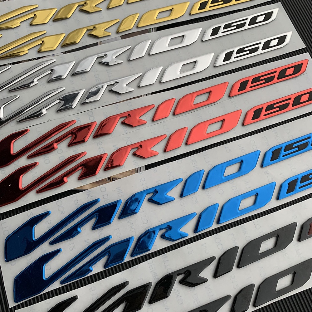 Motor Honda Vario Stiker Scooter Fuel Tank Pad Emblem Lem Lembut Decal Untuk Honda Vario125 150 Vario125 Vario150 Dekorasi