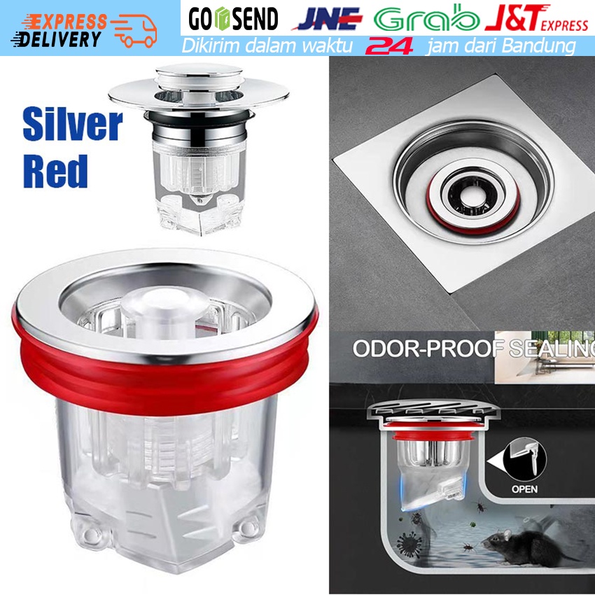 Saringan Air Anti Bau Saringan Pembuangan Air Anti Serangga Floor Drain Anti Bau