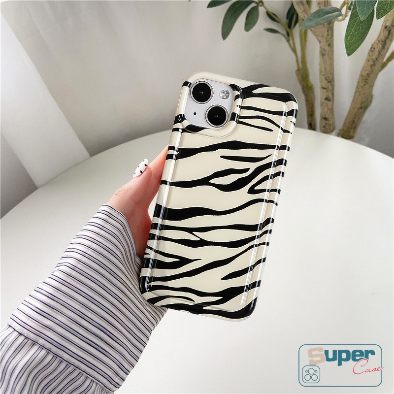 Kepribadian Seni Pola Zebra Soft Case Untuk Realme C53 C55 C12 C33 C25Y C11 C25s C20A C30 6i 7I 9I 5i 5s C21Y C15 C35 C25 C11 C20 C1 C3 C2 Fashion Shockproof Airbag Cover